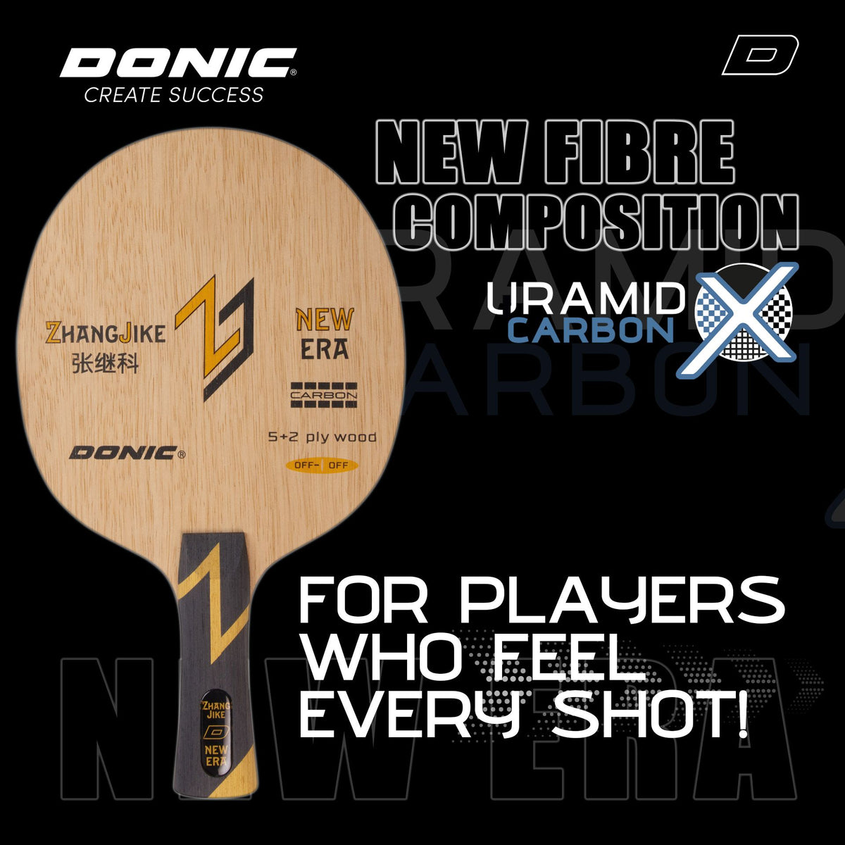 Lemn Paleta Tenis de Masa DONIC ZHANG JIKE NEW ERA