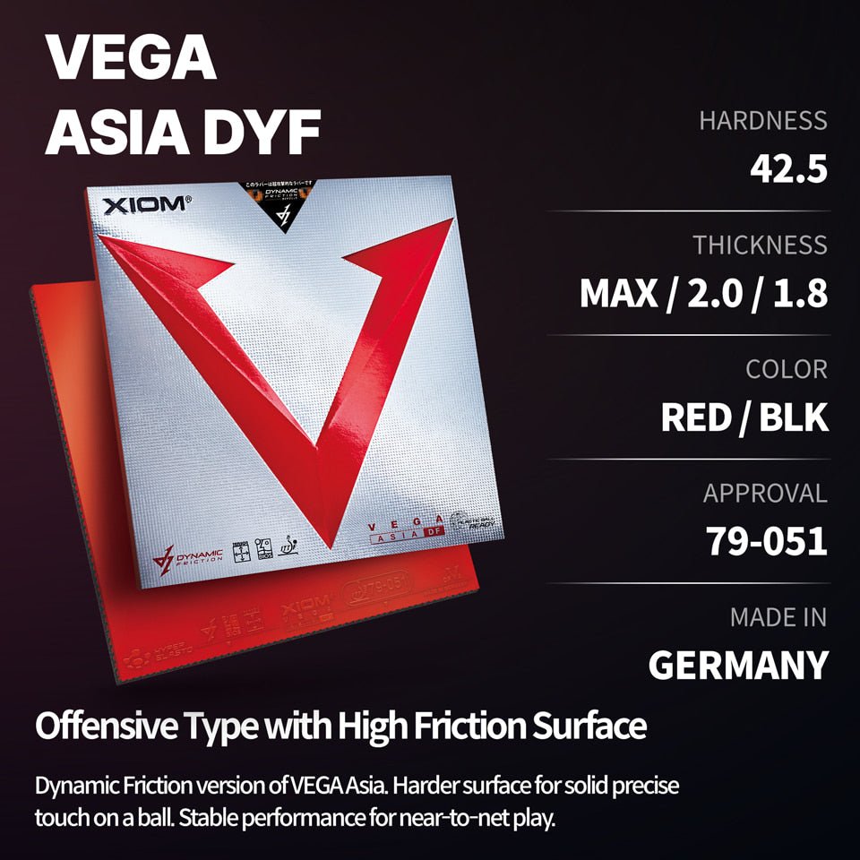 Fata Paleta Tenis de Masa XIOM Vega Asia Dyn F - Magazin Tenis de Masa