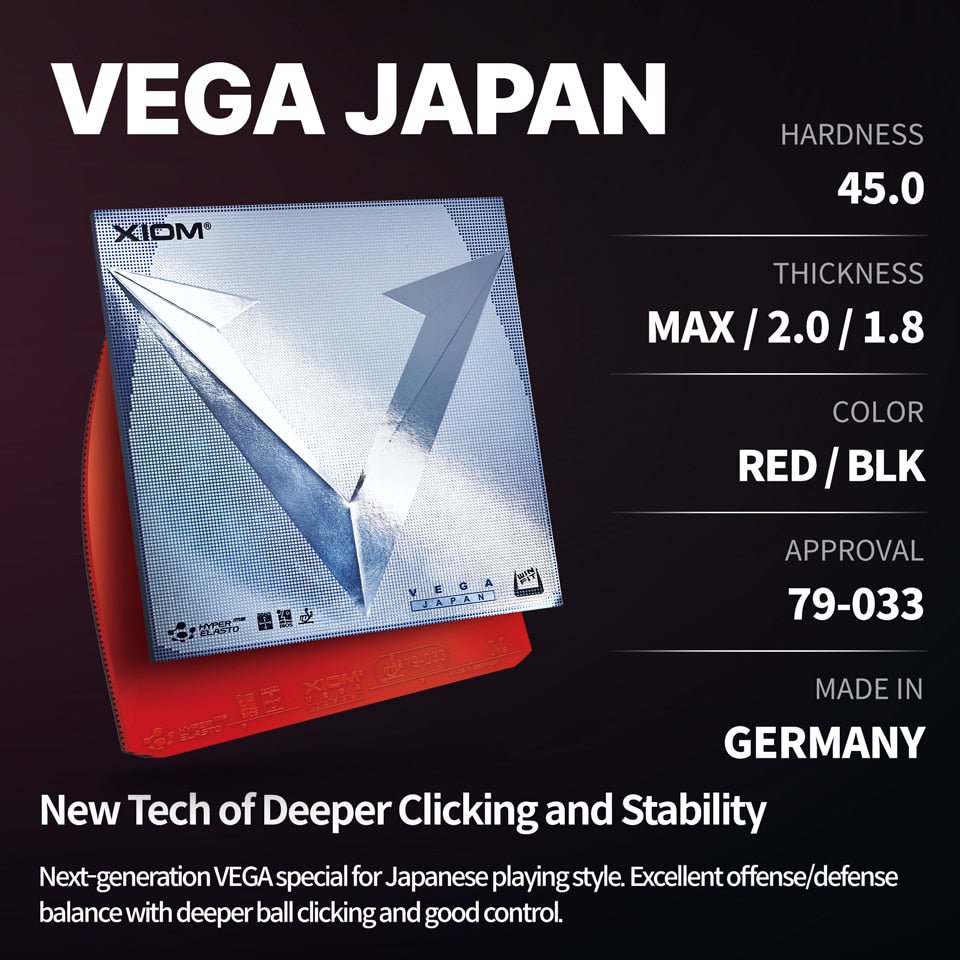 Fata Paleta Tenis de Masa XIOM Vega Japan - Magazin Tenis de Masa