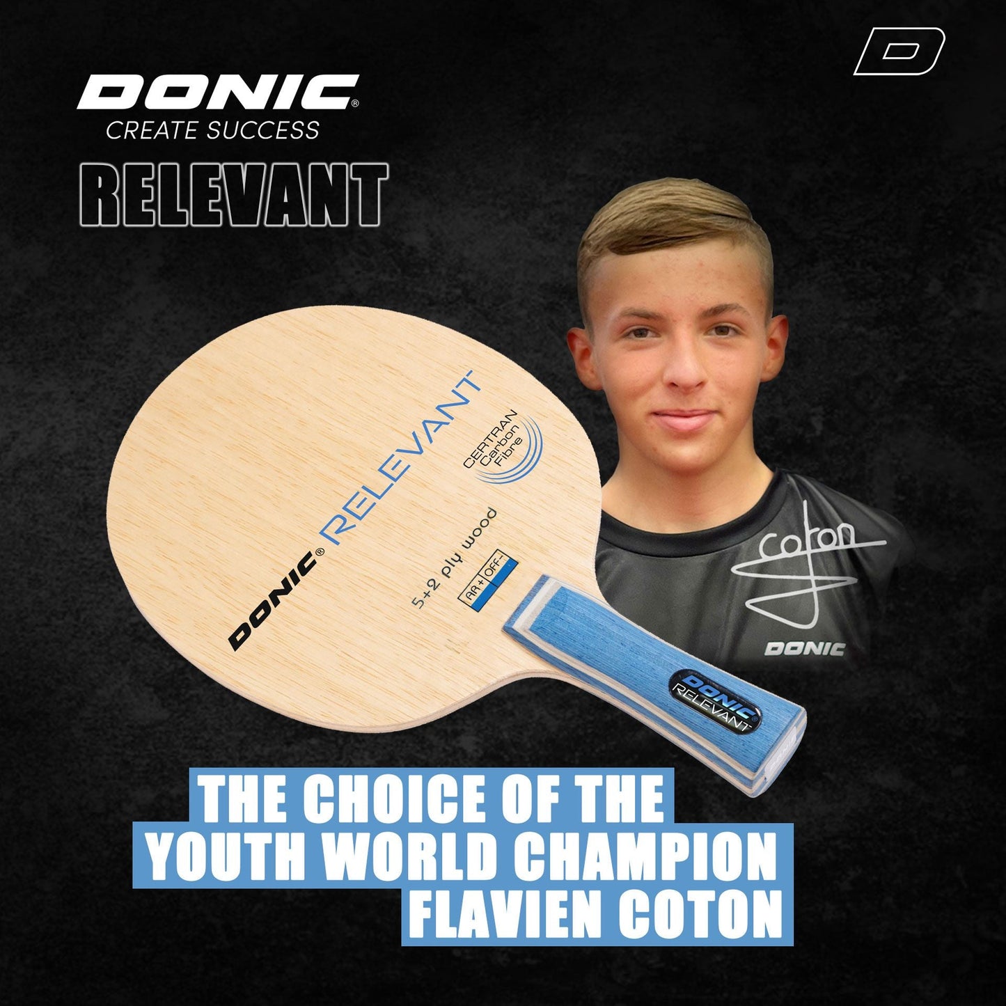 Lemn Paleta Tenis de Masa DONIC Relevant - Magazin Tenis de Masa