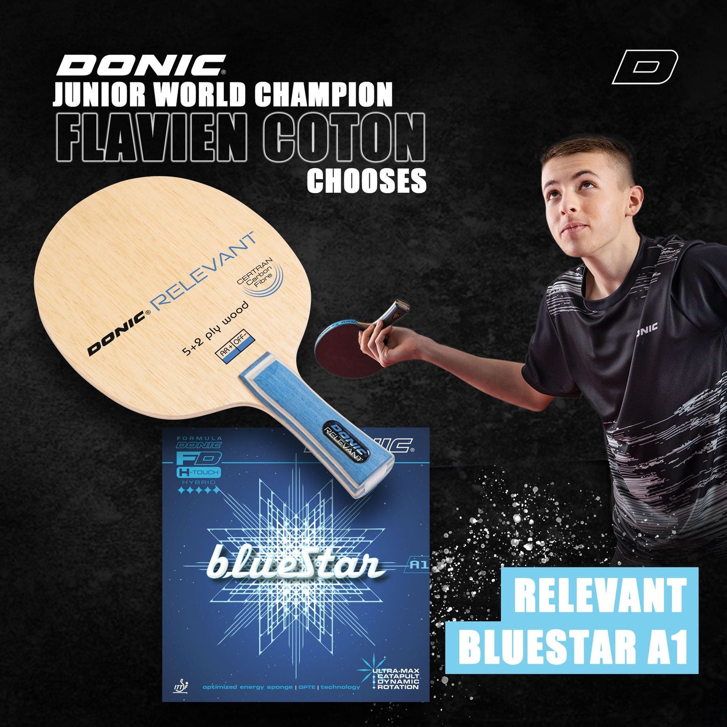 Lemn Paleta Tenis de Masa DONIC Relevant - Magazin Tenis de Masa