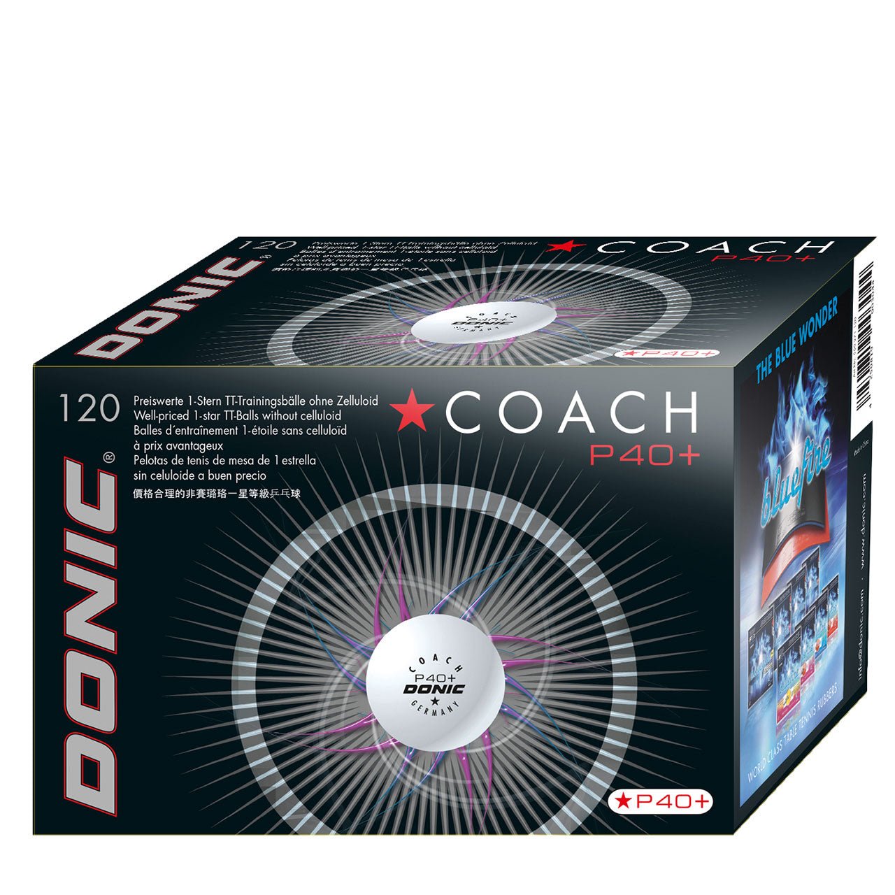 Mingi Tenis de Masa Donic Coach P40+ 1 Stea Cell - Free - Magazin Tenis de Masa