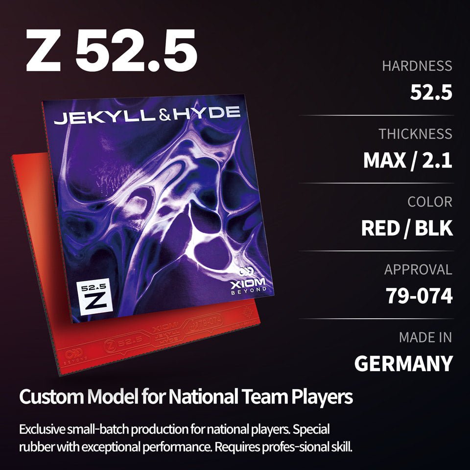 Fata Paleta Tenis de Masa XIOM Jekyll & Hyde Z 52.5– TenisMasa.ro