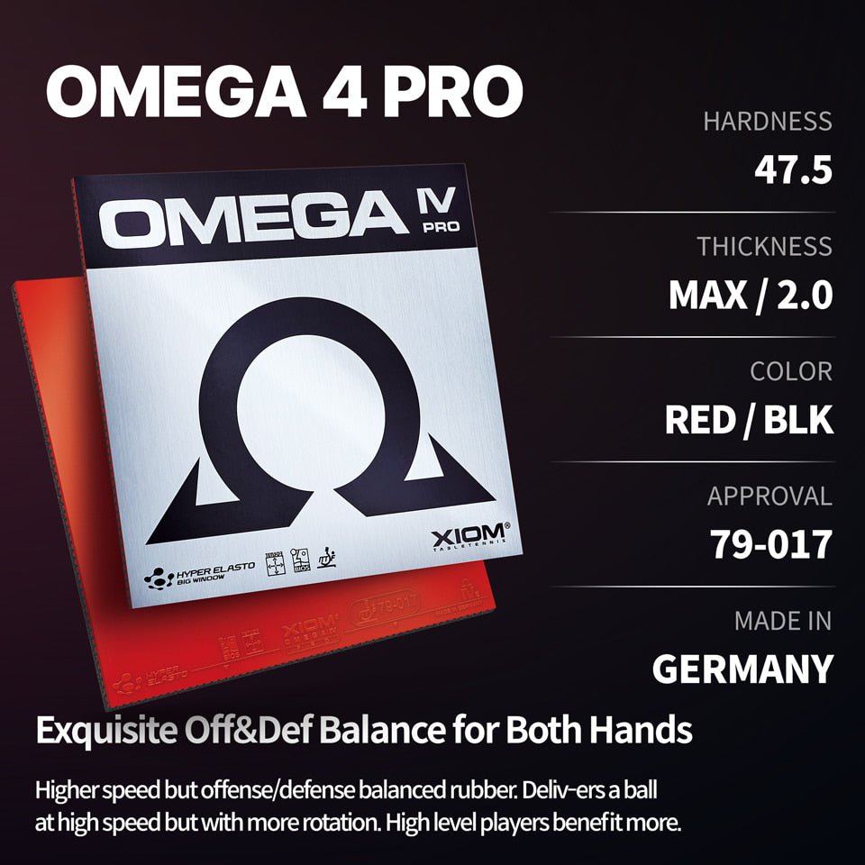 Fata Paleta Tenis de Masa XIOM Omega 4 Pro - Magazin Tenis de Masa