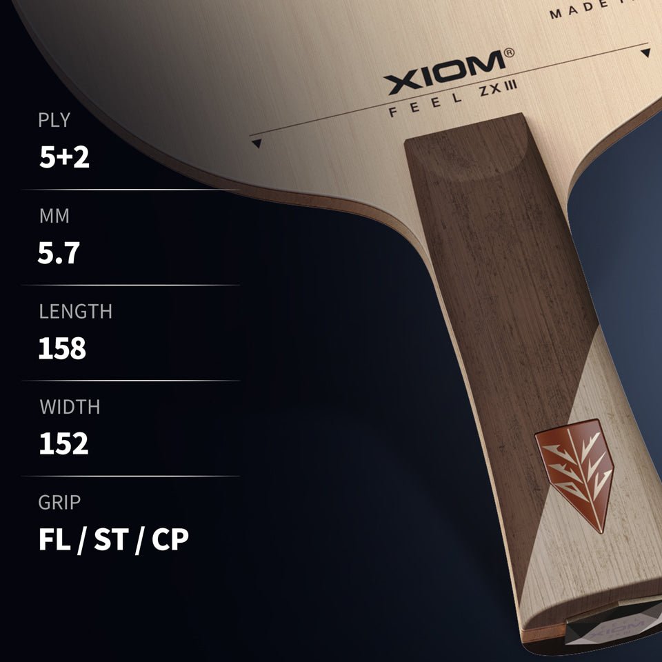 Lemn Paleta Tenis de Masa Xiom Feel ZX 3 - Magazin Tenis de Masa