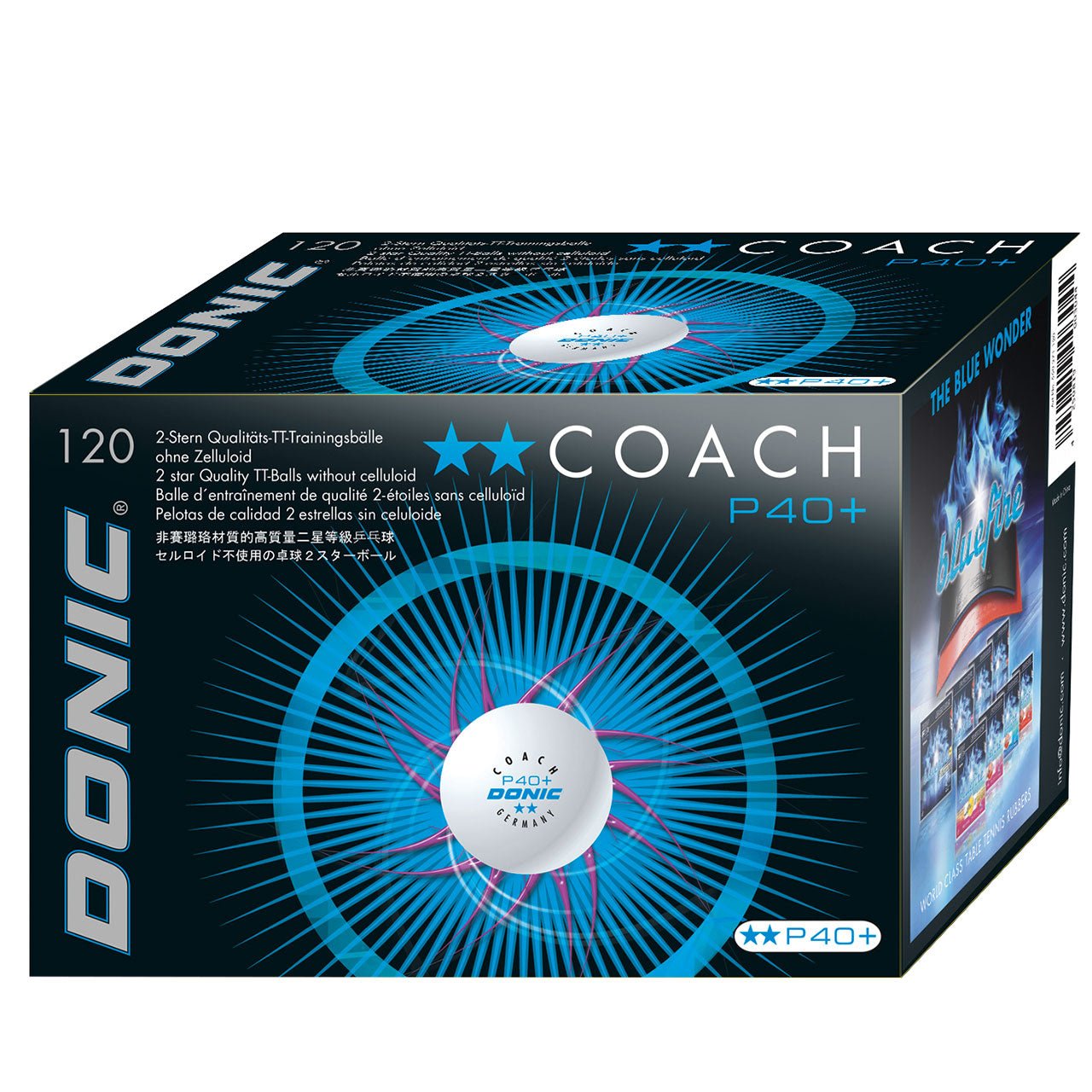 Mingi Tenis de Masa DONIC Coach 2 Stele 40+ - Magazin Tenis de Masa