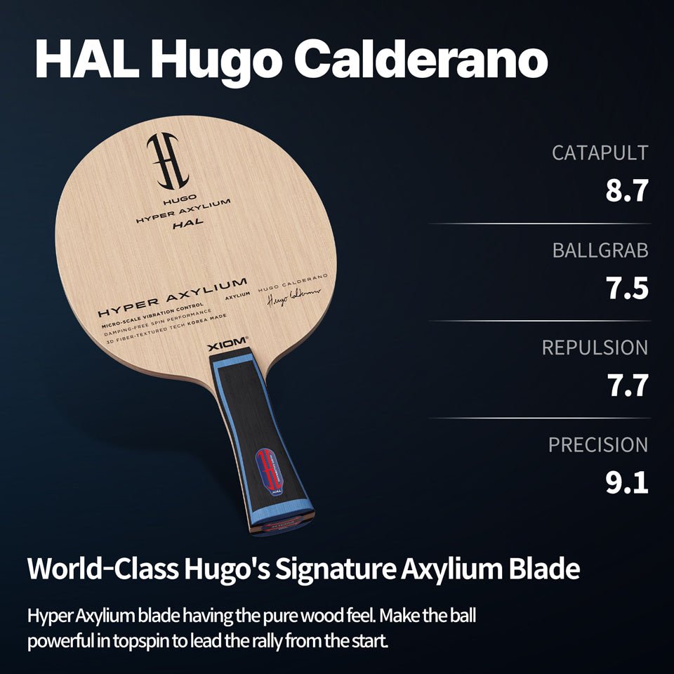 Lemn Paleta Tenis de Masa XIOM Hugo Calderano HAL - Magazin Tenis de Masa